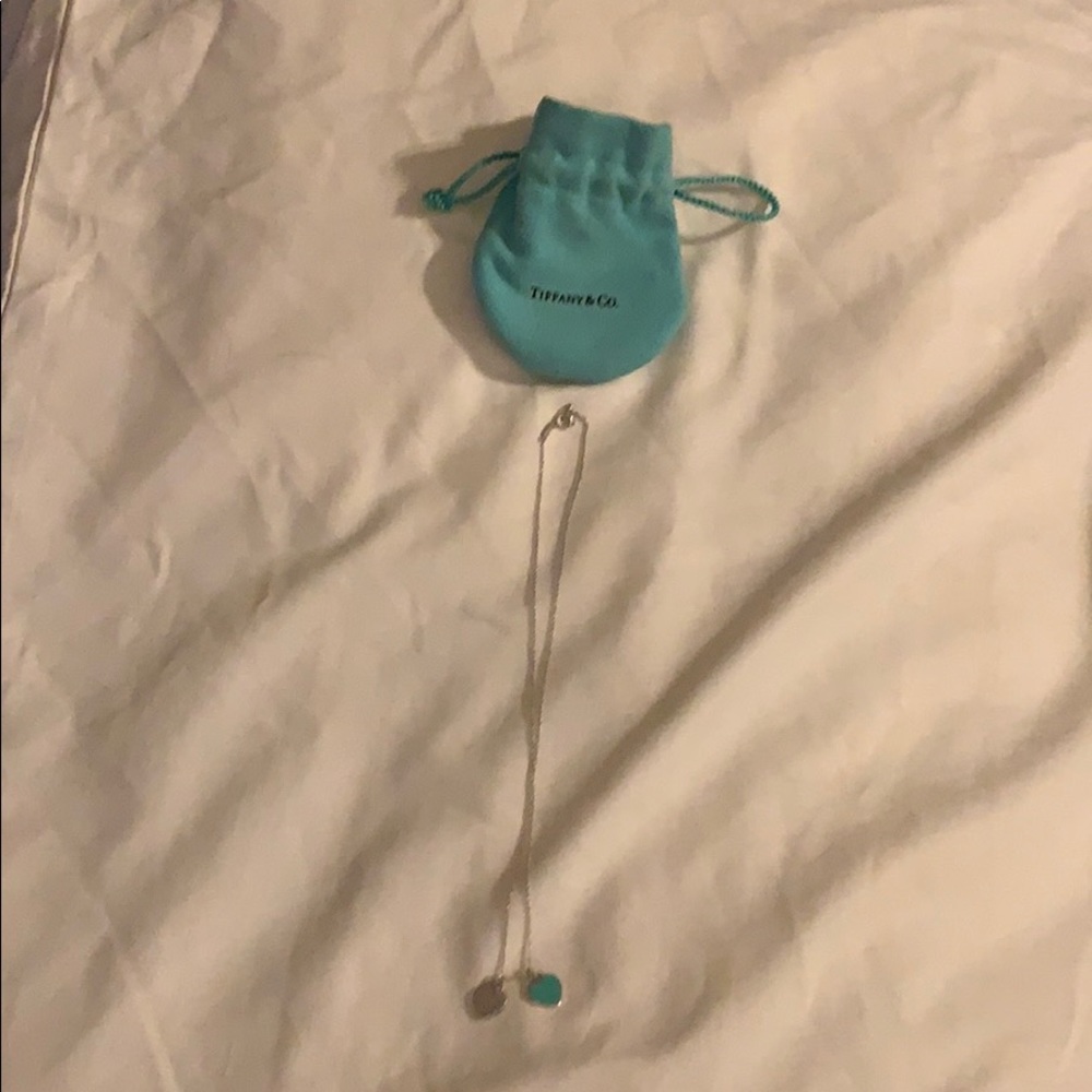 Tiffany Blue Double Heart Necklace